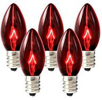 C7 Bulbs Red