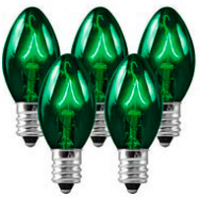 C9 Bulbs Green